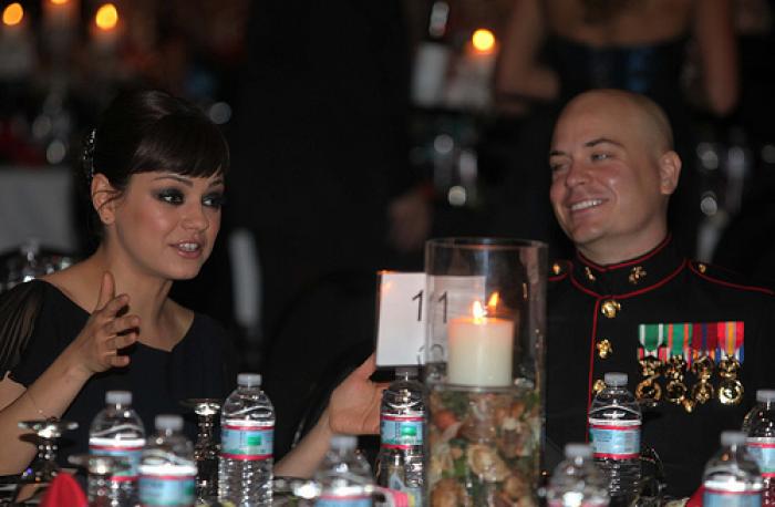 Marine Corps ball often attract celebrity guests