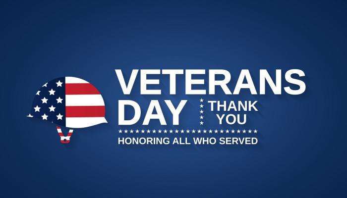 Veterans Day thank you to all who served graphic.