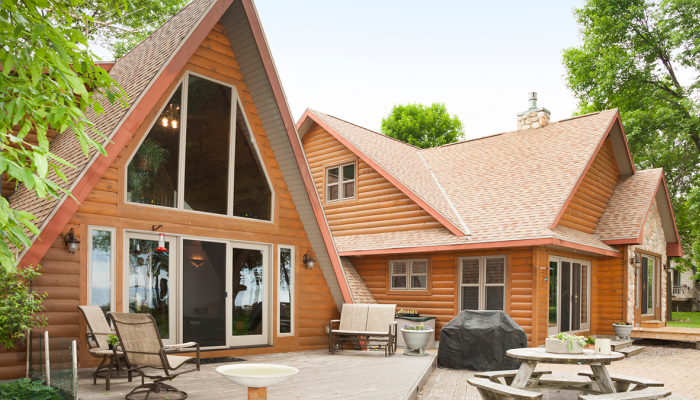 Large cabin themed Air B&B home.