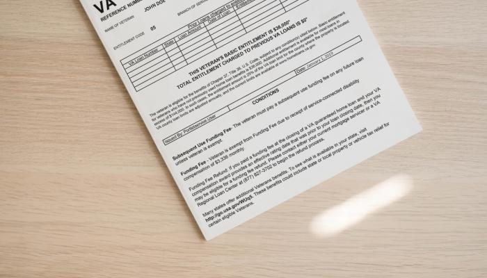 Certificate of Eligibility (COE) on desk