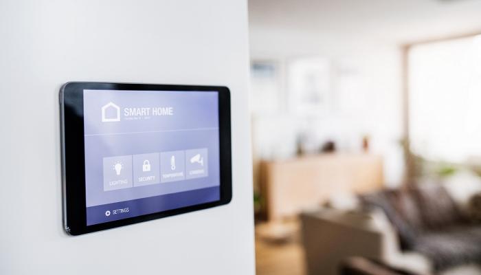 Smart home programmable thermostat.
