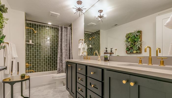 A remodeled bathroom that could boost the value of a home.
