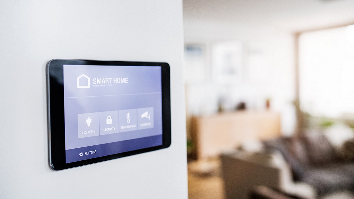 Smart home programmable thermostat.