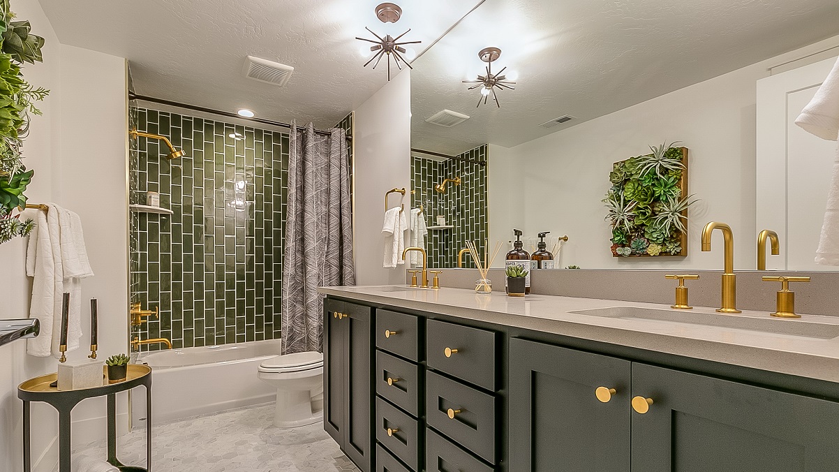 A remodeled bathroom that could boost the value of a home.