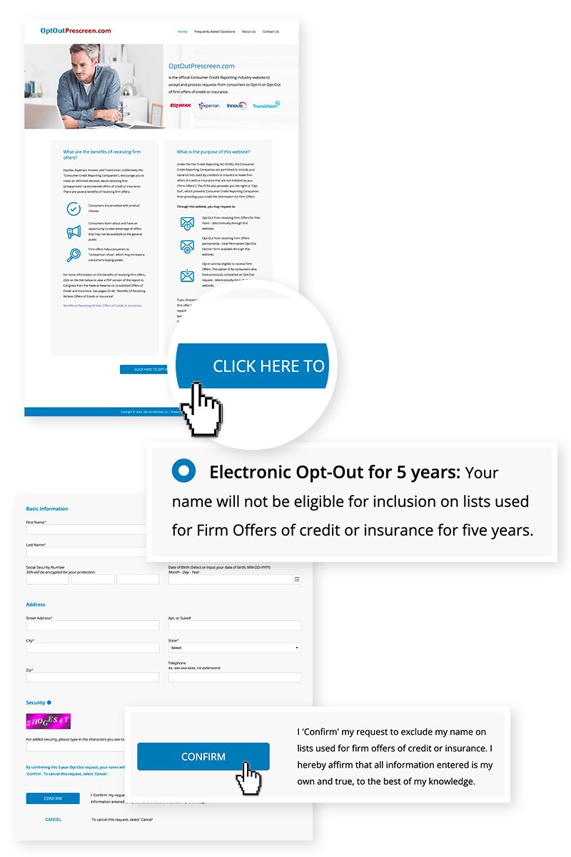 OptOut of Credit Spam Veterans United Home Loans
